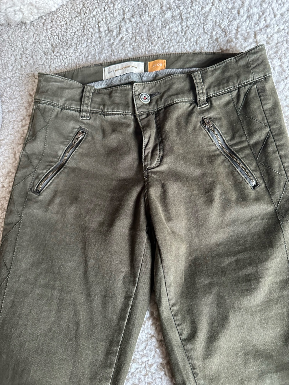 Pilcro and the Letterpress/Anthropology Olive Green Utility Pants No. 02